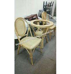 Bàn ghế mây phòng ăn XGM306