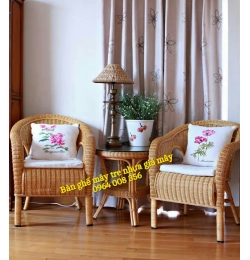 Bàn ghế mây đan XGM27