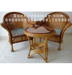 Bàn ghế mây đan XGM31