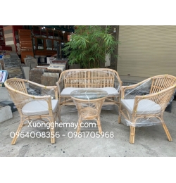 Bàn ghế mây tre đan SM54