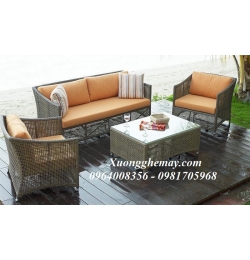 Bàn ghế nhựa giả mây SN10