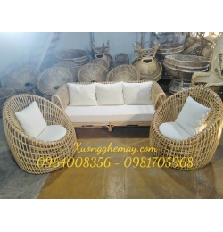 Bàn ghế sofa mây SM28
