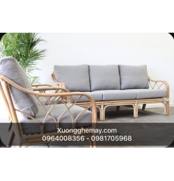 Bàn ghế sofa mây tự nhiên SM24