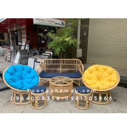 Bộ bàn ghế mây SM400