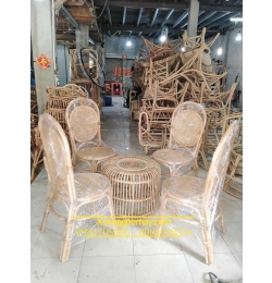 Ghế ăn mây tre XGM23