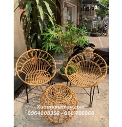 Ghế ban công nhựa giả mây 