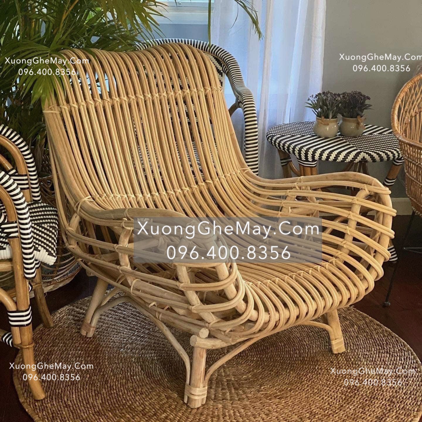 
								GHẾ THƯ GIÃN ĐỌC SÁCH MÂY TỰ NHIÊN CAO CẤP XGM1905