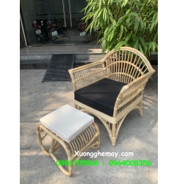 ghế mây thư giãn kèm gác chân XGM205