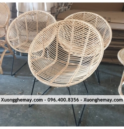 Ghế mây tròn chân sắt XGM73