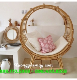 ghế mây vòng tròn decor xmt11