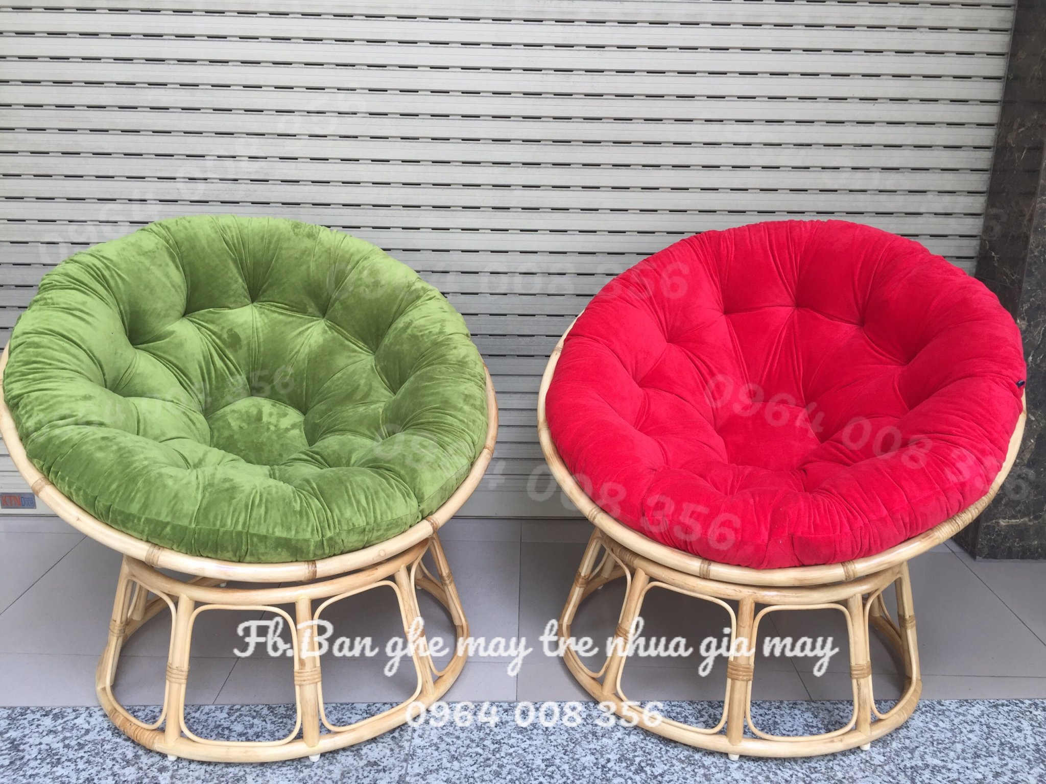
								Ghế papasan mây tự nhiên XGM872