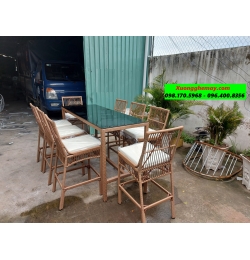 ghế quầy bar nhựa giả mây XGN42