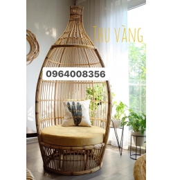 Ghế tổ chim mây tre XMP03