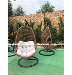 Ghế xích đu nhựa giả mây TG012