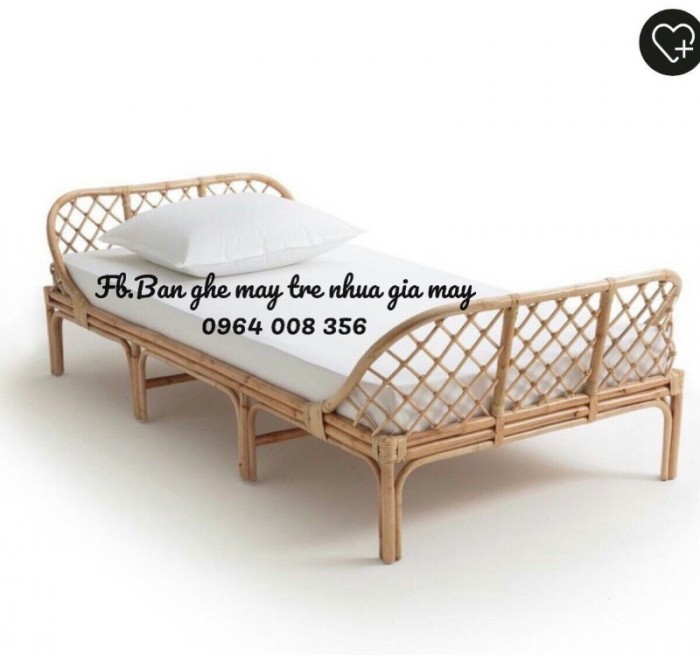 
								Giường ngủ bằng mây tự nhiên