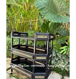 kệ mây decor cho khách sạn