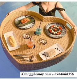 Khay trái tim nổi bề bơi