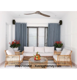 Sofa mây đan thẳng SM25