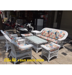 Sofa mây tre cổ điển