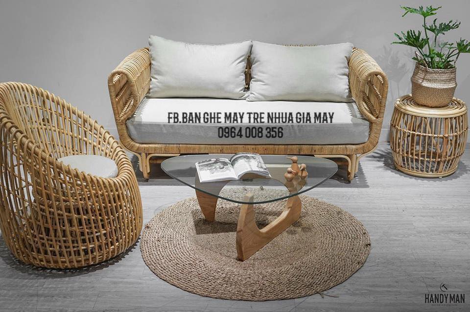 
								Sofa mây hiện đại SM01