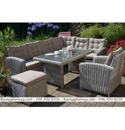 sofa nhựa giả mây sm37