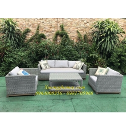 Sofa nhựa giả mây