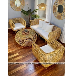 Sofa phòng khách mây tre SM225