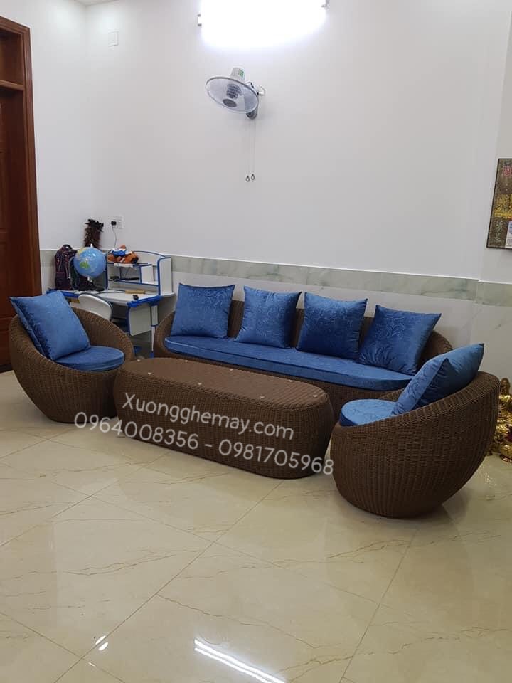 
								Sofa sò mây nhựa SN15