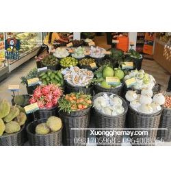 Sọt nhựa giả mây farmer market KN01