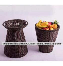 Sọt trưng bày trái cây dáng tròn cho siêu thị, cửa hàng trái cây KN05