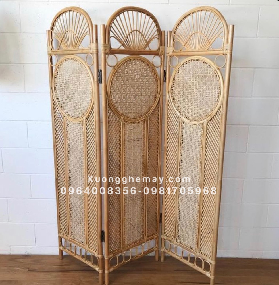 
								Tấm bình phong mây tre đan XBP09