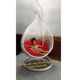 Xích đu tổ chim nhựa giả mây TGN009