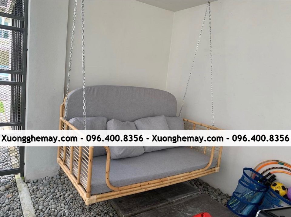 
								Xích đu mây tre treo trần TG012