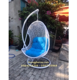 Xích đu oval nhựa giả mây TGN010